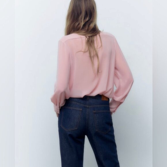 Zara Cream Button Down Shirt - Picture 10 of 10